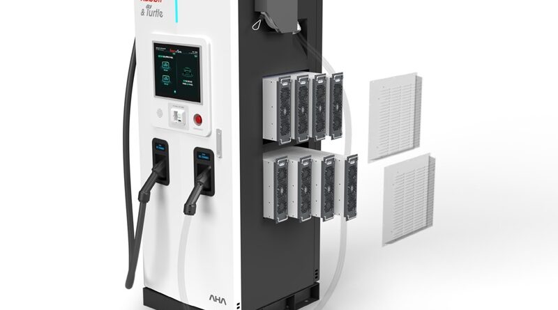 아하 30kW 파워모듈 8대를 장착한 200kW 급속충전기