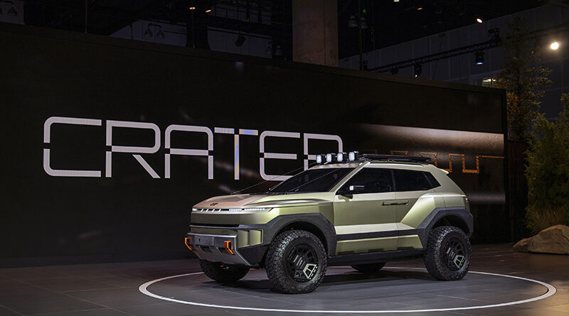 2025 LA 오토쇼에 전시된 ‘크레이터’의 모습