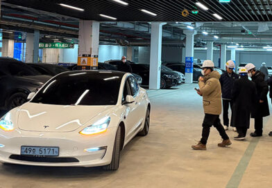 반포 래미안 트리니원 지하주차장 자동 호출 시연