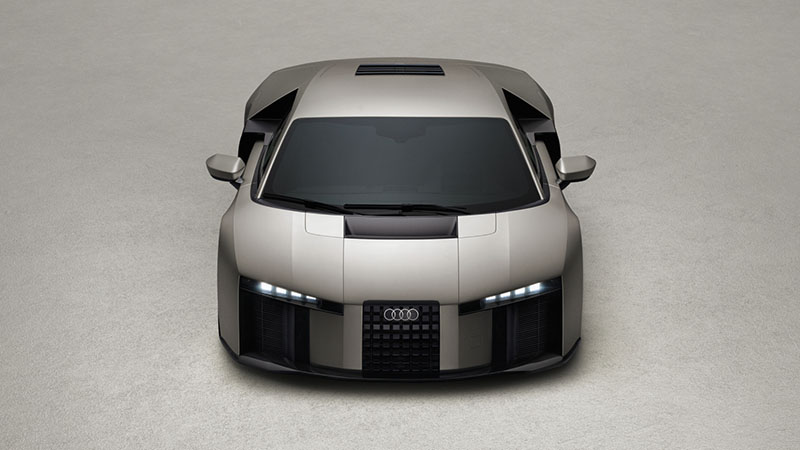 아우디 누볼라리, Titanium, static studio shot, exterior, frontal view top-down perspective