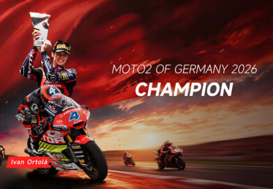 QJMOTOR 소속 이반 오르톨라 선수가 독일 Moto2에서 우승을 차지했다