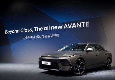 ‘디 올 뉴 아반떼 테크 데이(The all new AVANTE Tech Day)’에 전시된 현대차 디 올 뉴 아반떼